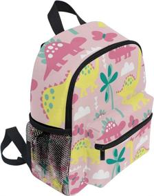 img 3 attached to OREZI Dinosaur Backpack Schoolbag Preschool Backpacks for Kids' Backpacks
