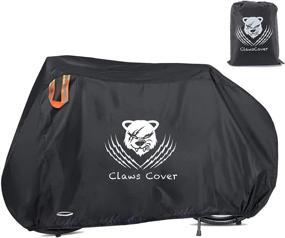 img 4 attached to 🚲 Waterproof XXL or XXXL Bikes Cover by ClawsCover - Heavy Duty 83" 420D Oxford Bicycle Cover with Lock Hole for Outdoor All Weather Protection of Mountain, Road, Electric, Beach Cruiser, Exercise, Hybrid Bikes