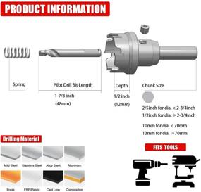 img 1 attached to EZARC Stainless Steel Carbide Cutter Piece