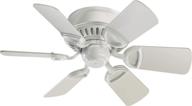 🌀 quorum international medallion 30-inch 6-blade ceiling fan - studio white - model 51306-8 логотип