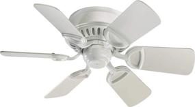 img 4 attached to 🌀 Quorum International Medallion 30-Inch 6-Blade Ceiling Fan - Studio White - Model 51306-8