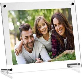 img 4 attached to Ailelan Clear Acrylic Photo Frame - 8.5x11 A4 Letter Size Decorative Poster Frame for Desktop Tabletop Display (1 Pack)