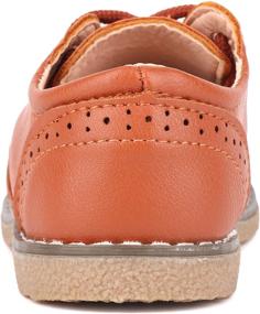 img 2 attached to 👞 Moceen Classic Lace Up Comfort Boys' Shoes and Oxfords - Enhance Uniform Footwear for Maximum Comfort and Style
