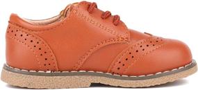 img 3 attached to 👞 Moceen Classic Lace Up Comfort Boys' Shoes and Oxfords - Enhance Uniform Footwear for Maximum Comfort and Style