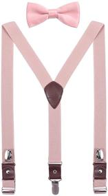 img 3 attached to Набор регулируемого эластичного галстука и подтяжек ORSKY для мужчин и мальчиков: стильный и комфортный.