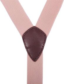 img 2 attached to Набор регулируемого эластичного галстука и подтяжек ORSKY для мужчин и мальчиков: стильный и комфортный.