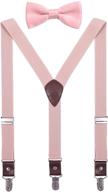 orsky adjustable elastic bow tie and suspenders set for men and boys: stylish and comfortable logo