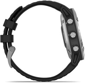 img 3 attached to 🏃 Garmin fenix 6, Мультиспортивные часы с GPS, V02 Max, корректированный для тепла и высоты, датчики пульса оксигена и фокус на нагрузке тренировки, серебристые с черным ремешком