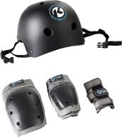 👨 adult black kryptonics 4-in-1 pad set with helmet for enhanced seo logo