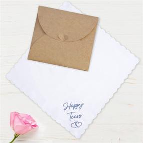 img 2 attached to 💐 Exquisite Mother of the Bride Handkerchief for Wedding Day