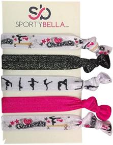 img 2 attached to 🤸 Infinity Collection Gymnastics Hair Ties: Premium Hair Accessories for Girls Gymnastics - Elastic for Gymnasts