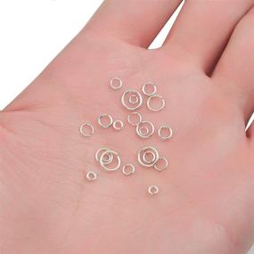 img 1 attached to 💍 BEADIA 925 Sterling Silver Jump Rings 0.6x3.5mm: Premium Jewelry Findings (100pcs)