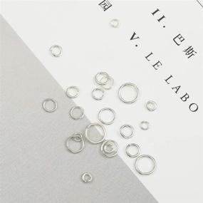 img 2 attached to 💍 BEADIA 925 Sterling Silver Jump Rings 0.6x3.5mm: Premium Jewelry Findings (100pcs)