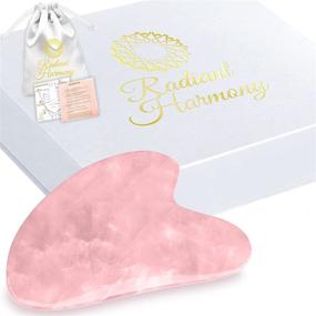 img 4 attached to 🌹 Radiant Harmony Gua Sha - Rose Quartz Facial Massage Tool: Your Ultimate Face Massager for Effective Skincare - Luxurious Packaging & Guide Included