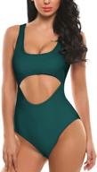 ekouaer padded keyhole swimsuit swimwear women's clothing in swimsuits & cover ups logo