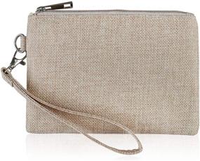 img 2 attached to Vegan Leatherette Clutch Pouch Purse Women's Handbags & Wallets for Wristlets