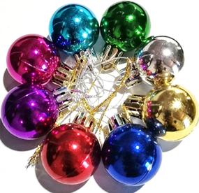 img 3 attached to Multicolor Christmas Ornaments Miniature Decorations