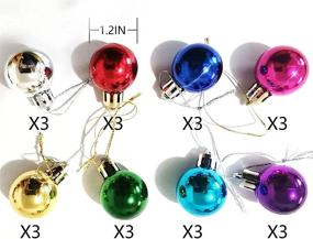 img 1 attached to Multicolor Christmas Ornaments Miniature Decorations