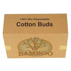 img 1 attached to 🌿 Eco-Friendly Bamboo Cotton Swabs with Wooden Paper Stem: Organic Buds for Sustainable Ear Care