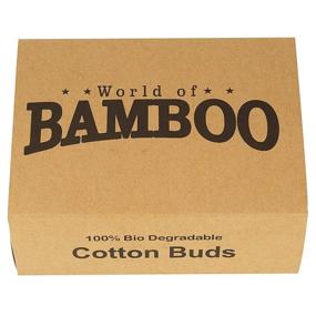 img 2 attached to 🌿 Eco-Friendly Bamboo Cotton Swabs with Wooden Paper Stem: Organic Buds for Sustainable Ear Care