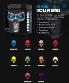 img 1 attached to 💪 The Curse! Pre Workout Supplement by JNX Sports - Intense Energy & Focus, Strength Gains, Enhanced Blood Flow - Nitric Oxide Booster with Creatine & Caffeine - Blue Raspberry, 50 Srv