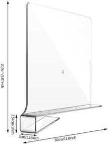 img 3 attached to 📦 Clear Acrylic Shelf Dividers: Storage and Organization Solutions for Closets, Bedrooms, Kitchens, and Offices