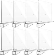 📦 clear acrylic shelf dividers: storage and organization solutions for closets, bedrooms, kitchens, and offices logo