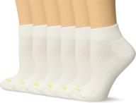 🧦 hue women's quarter top socks with cushion - 6 pack logo