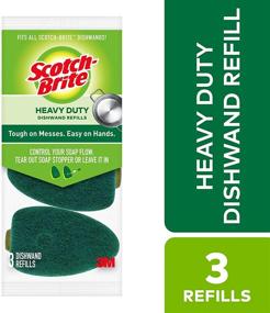 img 3 attached to 🧽 36 Refills of Scotch-Brite Heavy Duty Dishwand to Keep Your Hands Clean from Dirty Water