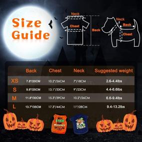 img 1 attached to 🎃 YUEPET 2 Pack Halloween Dog Shirts: Trendy Pet Costumes for Small Dogs and Cats - Cute Dog Clothing for Halloween Cosplay!