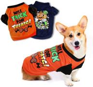 🎃 yuepet 2 pack halloween dog shirts: trendy pet costumes for small dogs and cats - cute dog clothing for halloween cosplay! logo