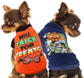 img 3 attached to 🎃 YUEPET 2 Pack Halloween Dog Shirts: Trendy Pet Costumes for Small Dogs and Cats - Cute Dog Clothing for Halloween Cosplay!