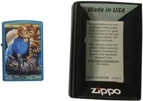 img 1 attached to Zippo Custom Lighter Cerulean Playful