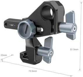 img 3 attached to 🎥 Enhance DJI RS 2 / RS2 Gimbal: SMALLRIG Focus Motor Rod Mount for Precise Control - 3031-2851