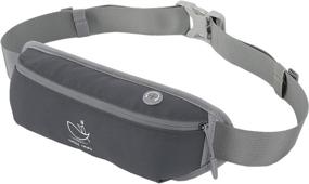 img 3 attached to Slim Running Belt for Men and Women - Bounce Free Waist Pouch for Sport, Fitness, and Workouts