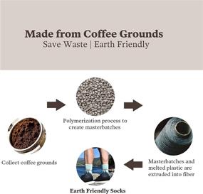 img 3 attached to ☕ APRIME ECO-CAFE Crew Cushion Outdoor Socks for Hiking, Trail Running, Climbing, and Cycling - Made with Coffee Grounds