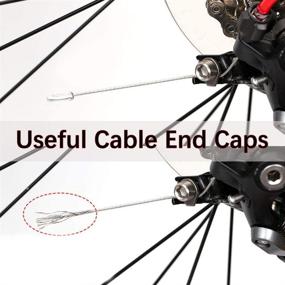 img 2 attached to 🚴 EACOZY Alloy Bike Brake Cable Cap End Tips Crimp for Road and Mountain Bicycles: Enhance Your Cycling Experience!