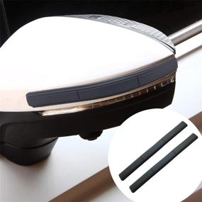 img 4 attached to Voroly 2-Pcs Car Rearview Mirror Guards - Ultimate Auto Door Bumper Protector