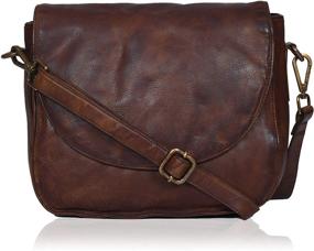 img 4 attached to Authentic Vintage Women's Handbags & Wallets with Crossbody Shoulder Crossover Design