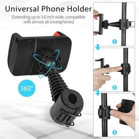 img 1 attached to 📸 InPoTo 10.2" Selfie Ring Light: Adjustable Tripod Stand & Phone Holder