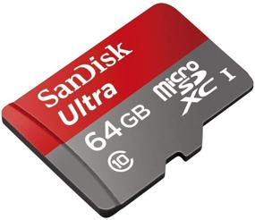 img 1 attached to 📸 SanDisk 64ГБ карты памяти Micro SDXC Ultra, совместимые с Motorola One, Moto Z4, Z3, Z3 Play, E6, E5, E5 Play, E5 Plus (SDSQUAR-064G-GN6MN) комплект вместе с 1 считывателем карт памяти Everything But Stromboli MicroSD Card Reader