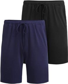 img 4 attached to Men's Casual Pajama Bottoms with Pockets - Ekouaer Clothing for Sleep & Lounge
