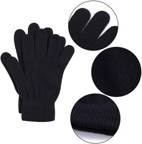 img 2 attached to 🧤 Keep Your Fingers Warm and Cozy with Cooraby Winter Knitted Stretchy Gloves