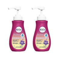 🌸 veet gel cream legs & body, pink, 27.04 fl oz, pack of 2: smooth & silky hair removal solution logo