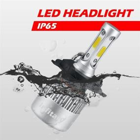 img 1 attached to 🚗 Enhance Your Driving Experience with INFITARY LED Headlight Bulbs H4 9003 Conversion Kits - High/Low Beam, 72W 6500K 10000LM, Dual Beam Car Headlights, COB Chips - 1 pair (H4/9003/HB2 Hi/Lo)