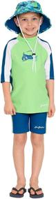 img 1 attached to 👕 SunBusters Boys Short Sleeve Rash Guard: UPF 50+ Sun Protection, Sizes 12 mos - 12 yrs