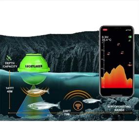 img 1 attached to 🎣 Fish-Smart: Optimize Recreational Fishing with Lucky Smart Fish Finder – Portable and Wi-Fi Enabled for Dock, Shore, or Bank Use