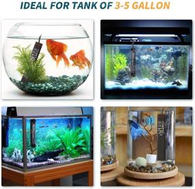 img 1 attached to 🐠 PGFUNNY 25W Aquarium Heater, Smart Thermostat Fish Tank Heater for Betta, Slim Design Fits 3 to 5 Gallon Tanks, with Thermometer Strips
