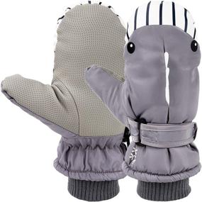 img 4 attached to Miaowoof Toddler Waterproof Thinsulate Mittens Girls' Accessories for Cold Weather