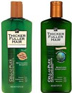 💆 revitalizing shampoo & weightless conditioner set for thicker fuller hair, 12 oz bottles logo